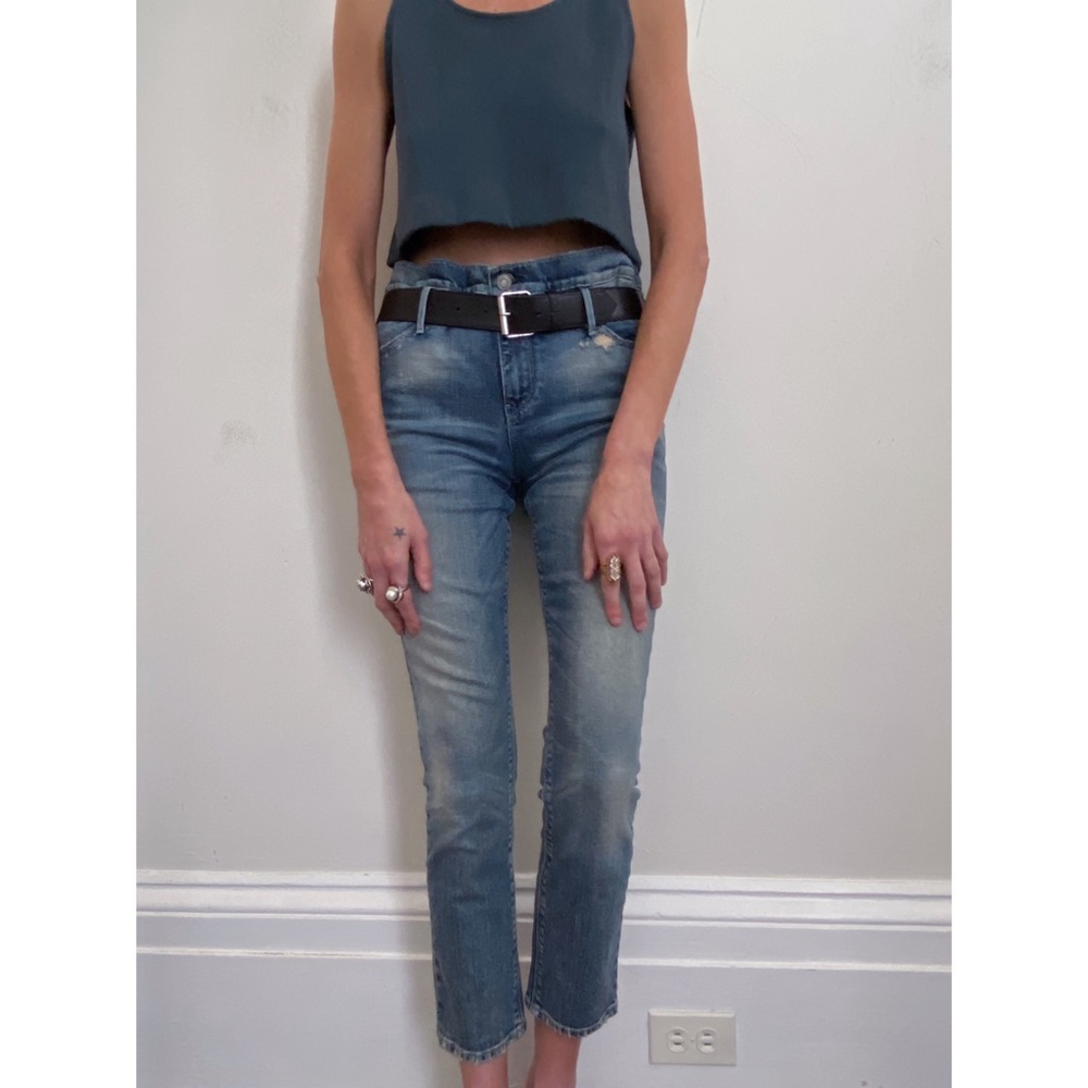 NWOT Rta Belted Straight Leg Dexter Jeans . Size small - waist fits 26-2…